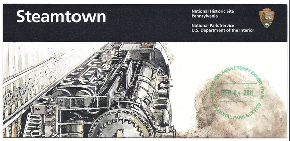 National Parks Passport Cancellation Stamp - Amtrak 40th Anniversary Exhibit Train - Steamtown.jpg